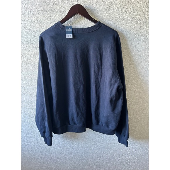 NWT Hollister Newport Rhode Island Graphic Sweatshirt Navy Blue L Preppy - Picture 3 of 9